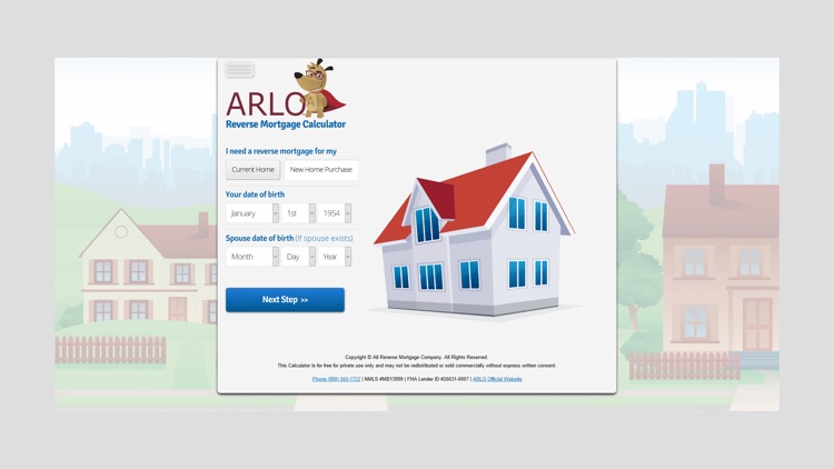 ARLO™ Reverse Loan Calculator