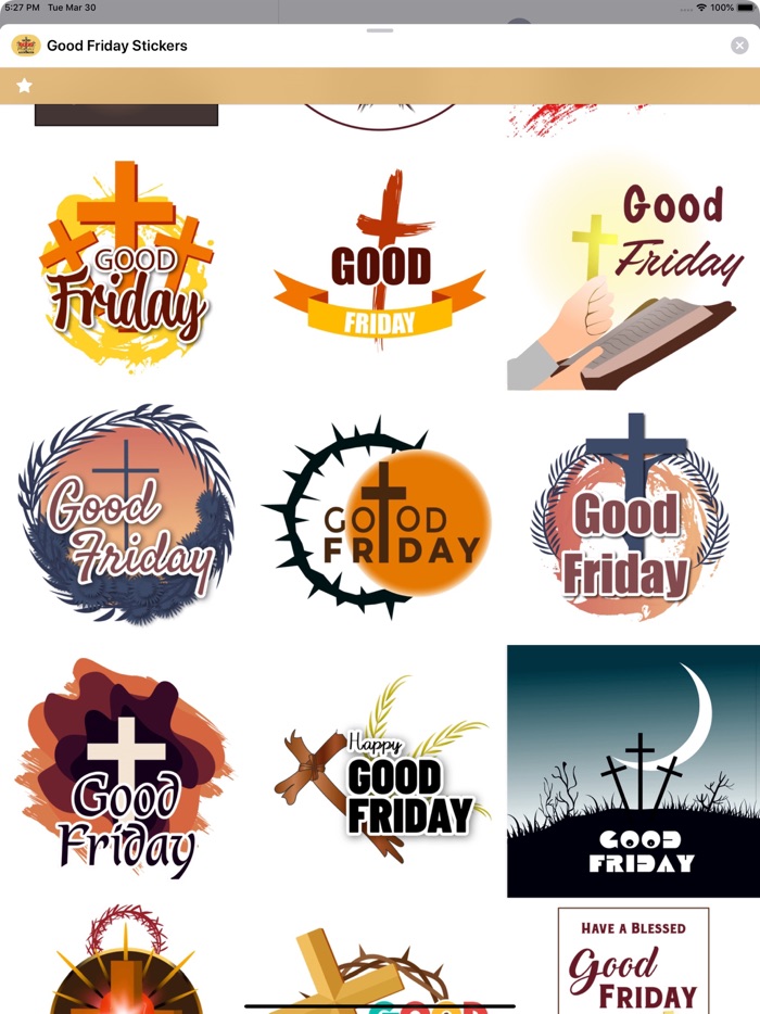 Good Friday Stickers