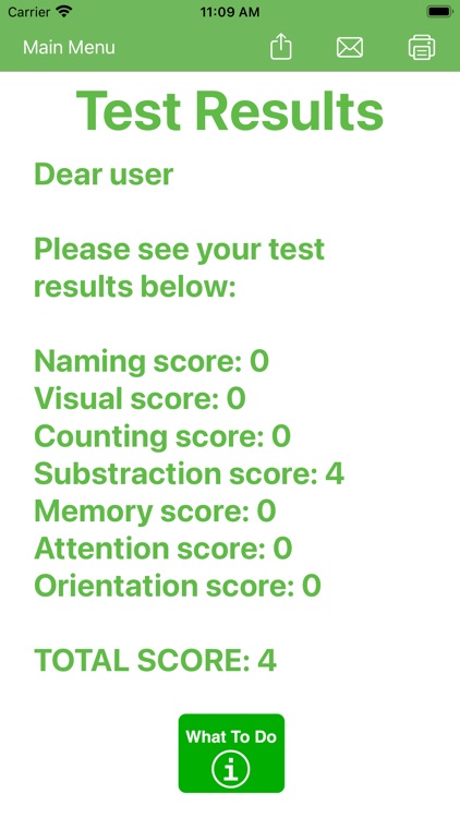 Cognitive Impairment Test screenshot-4