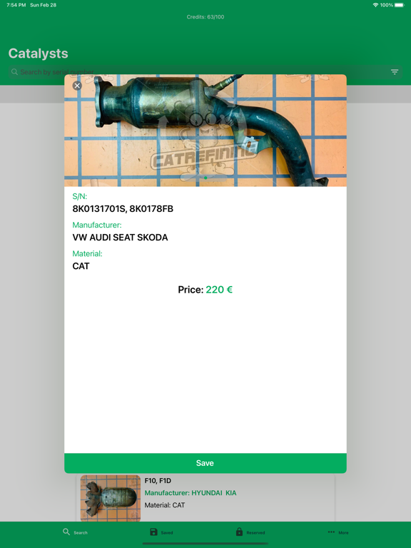 Catrefining Catalogue screenshot 2