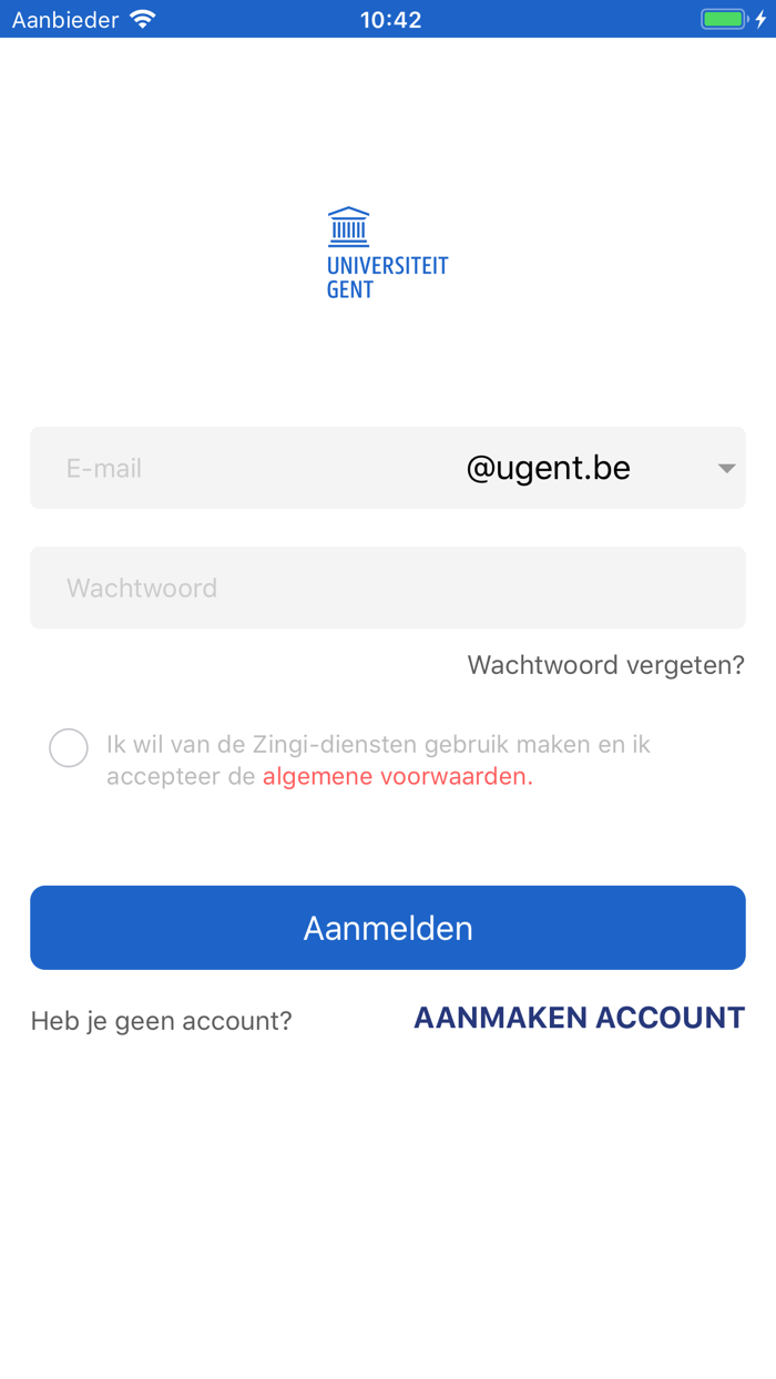 Zingi mobility for UGent