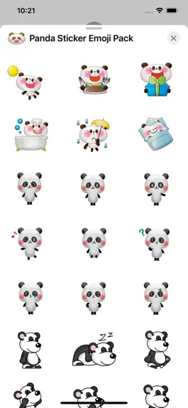Game screenshot Panda Sticker Emoji Pack apk