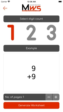 Game screenshot MathWS apk