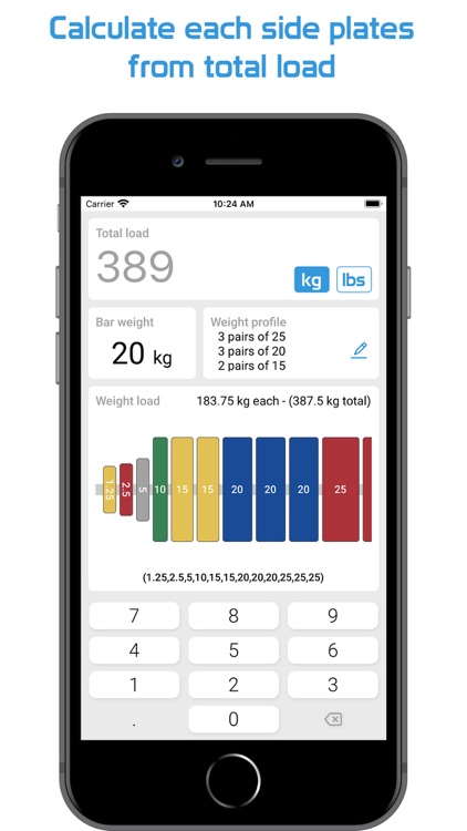 Training Weight Calculator