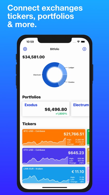 bitcoin portfolio widget