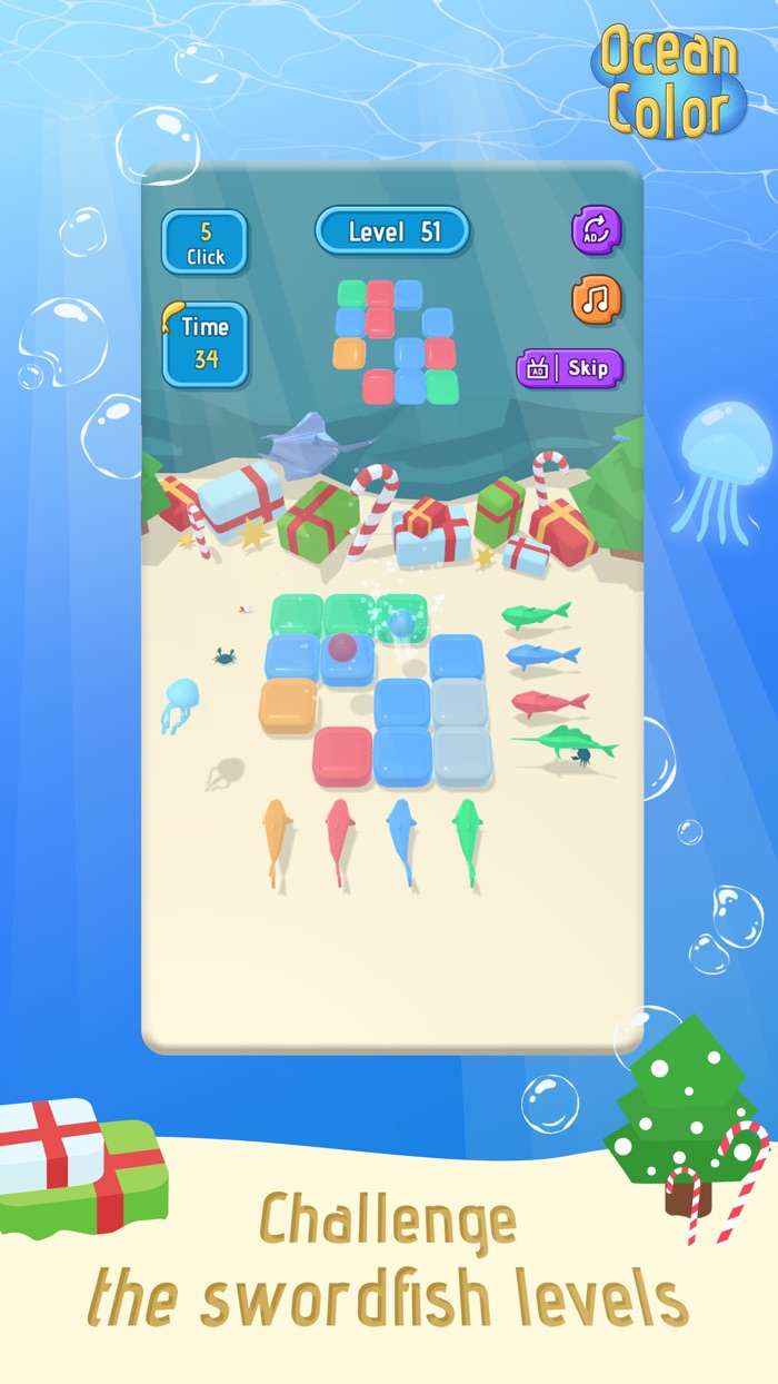 Ocean Color -Shooting Ball