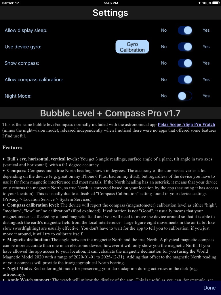 Bubble Level + Compass Pro screenshot 2