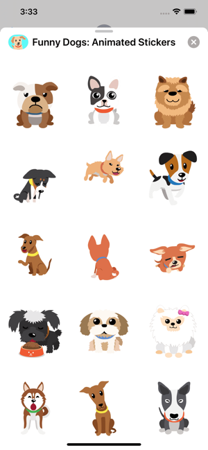 Funny Dogs: Animated Stickers(圖4)-速報App