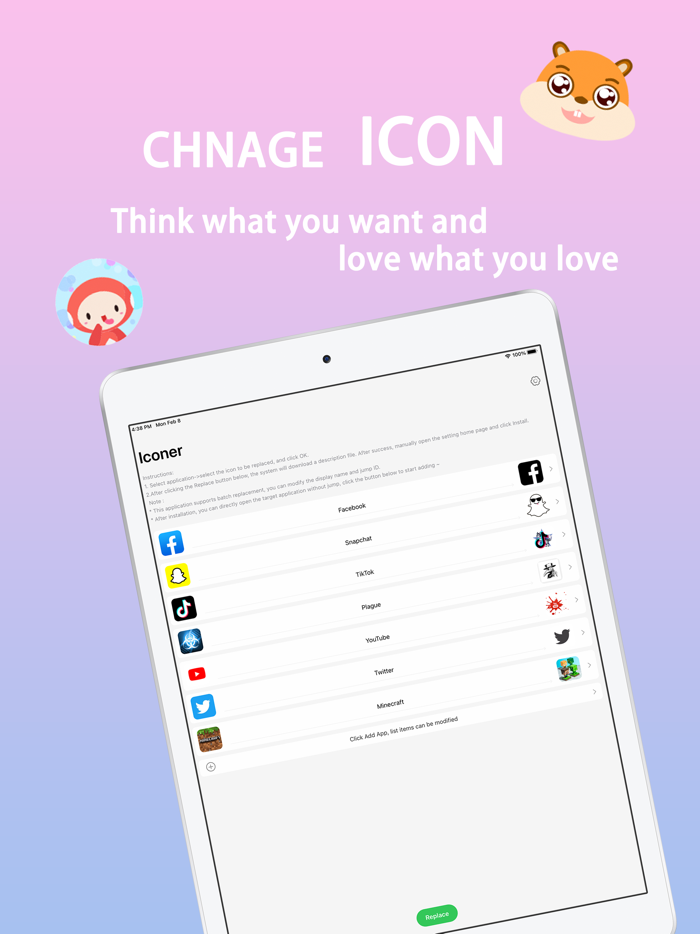 Iconer-App icon changer