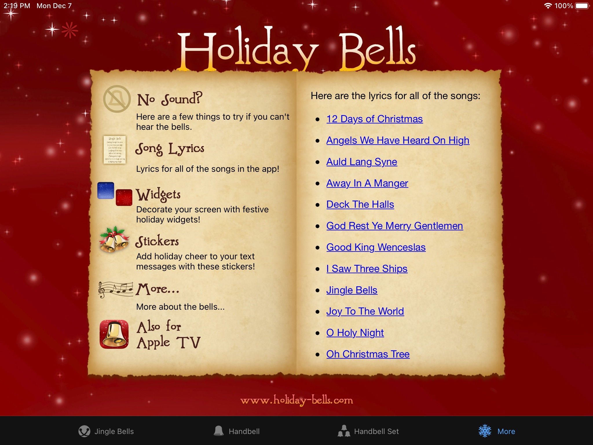 Holiday Bells screenshot 4