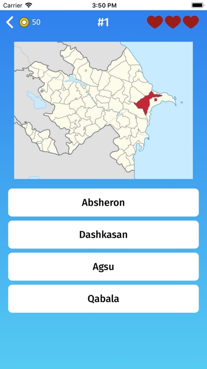 Azerbaijan: Regions Quiz Game