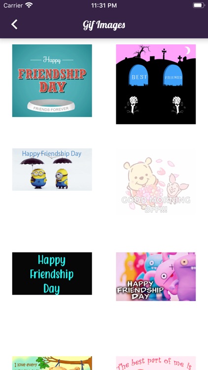 Friendship Gif Status Messages screenshot-5