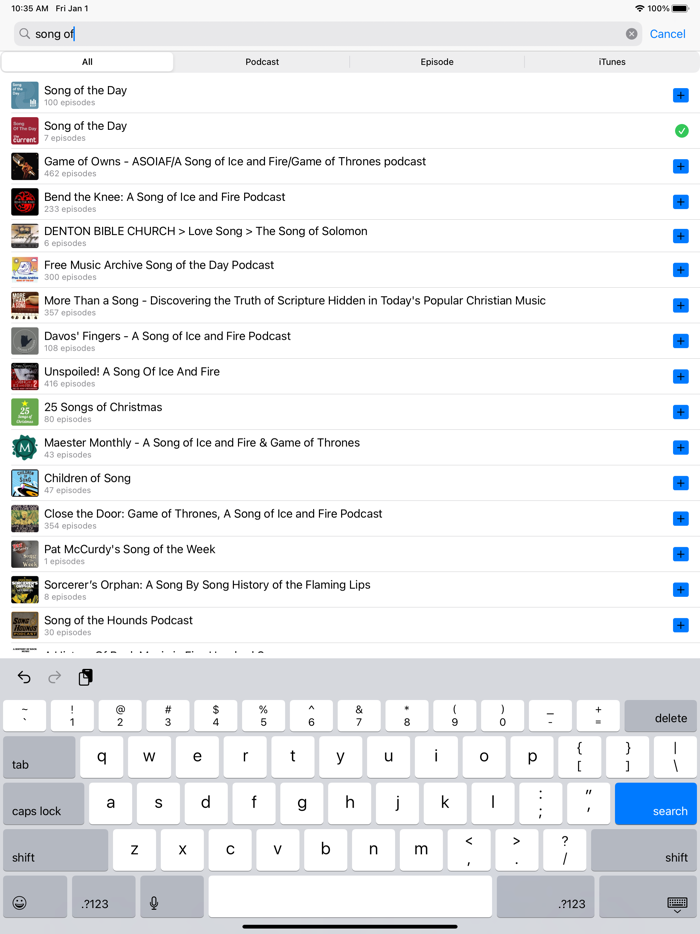 Mame Cast - a Podcast player