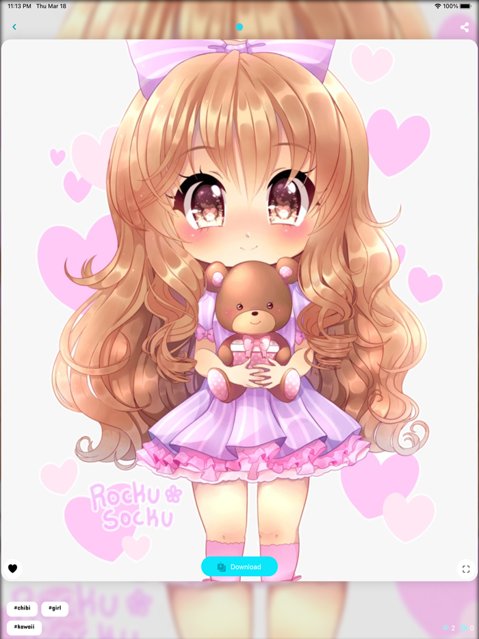 Pink Kawaii Wallpaper HD