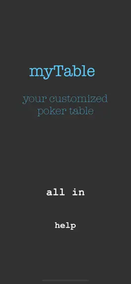 Game screenshot myTable - Hold 'Em Poker apk
