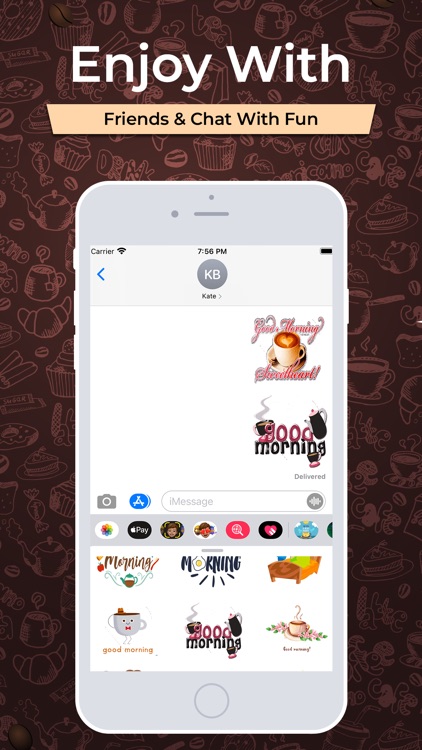 Good Morning Coffee Stickers screenshot-3