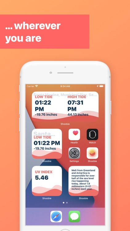 Shoobie - Tide & UV Index screenshot-3