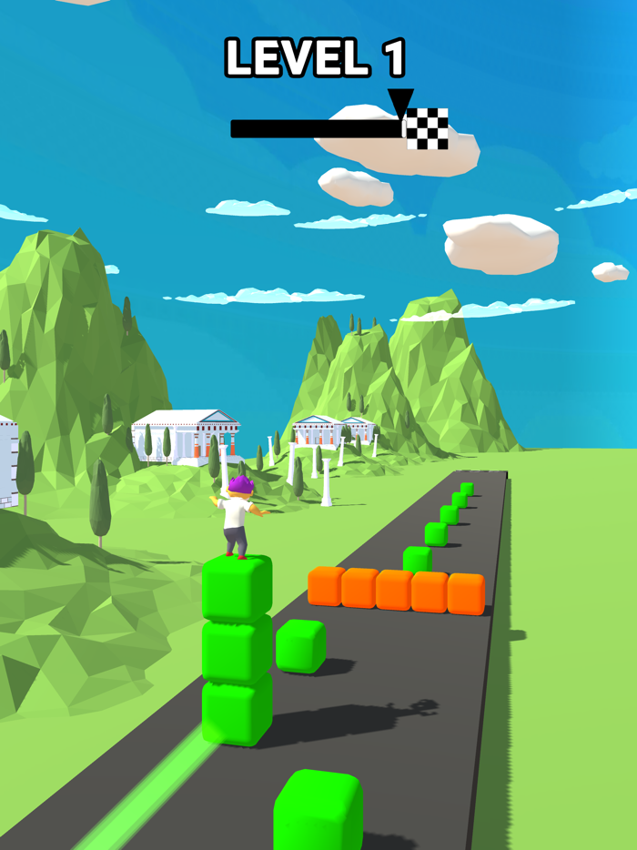 Color Rider 3D - Cube Tower