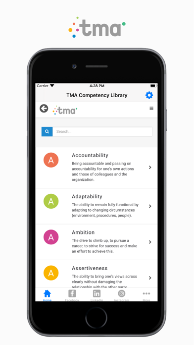 TMA Competency Library screenshot 2