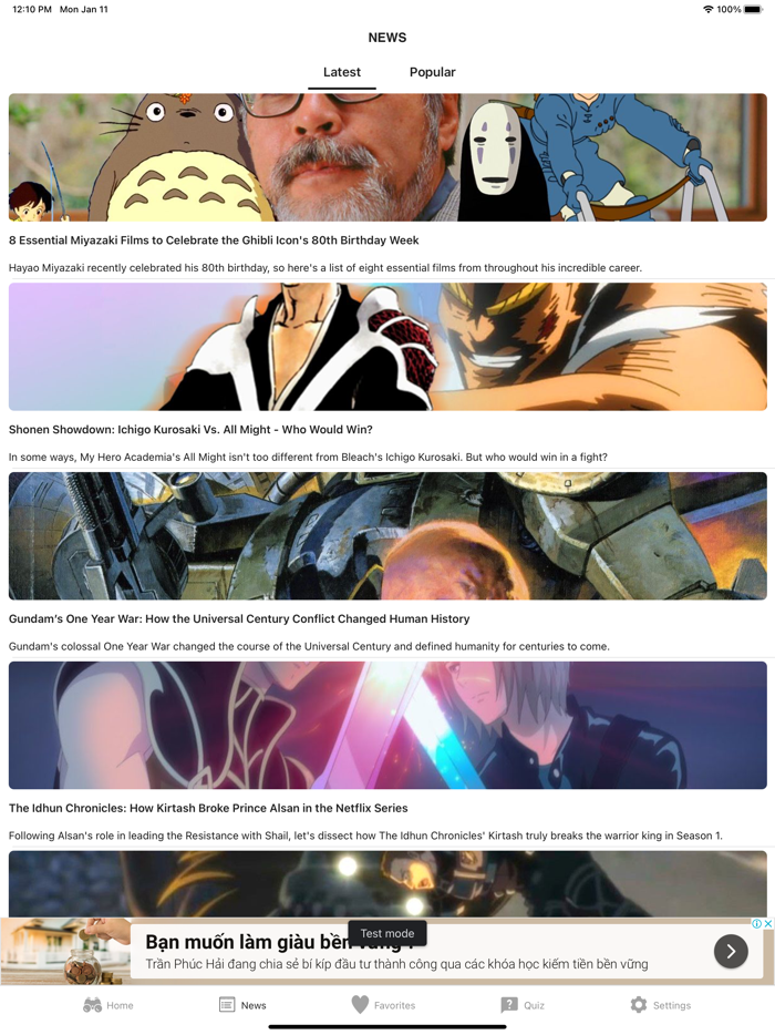 Anime Watched Movies  Quiz