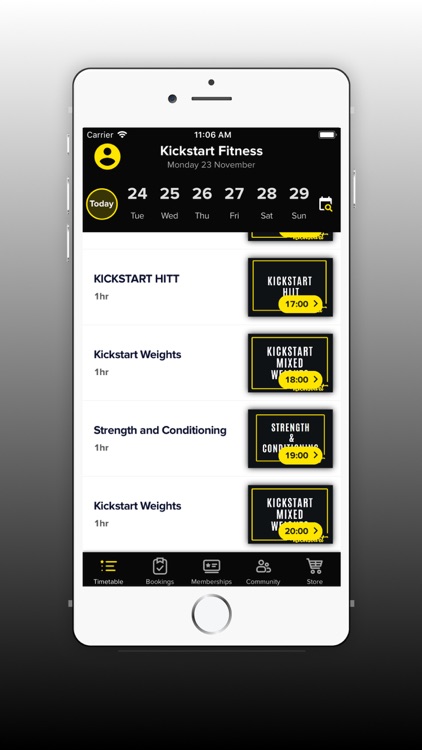 Kickstart Fitness App