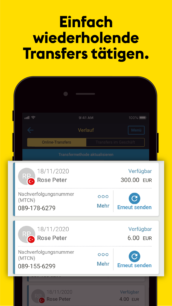 Western Union® Geldtransfer