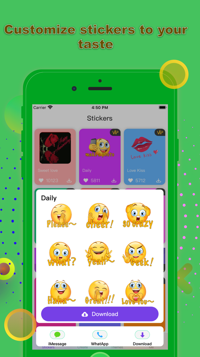 Colorful Stickers  Keyboard