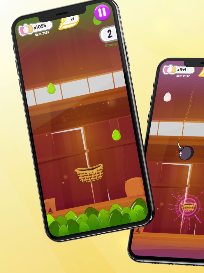 Egg Rain - Collect in basket