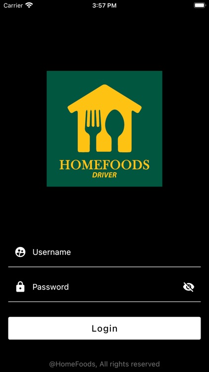 HomeFoods Driver