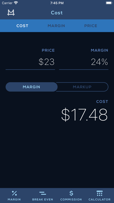 How to cancel & delete Cost Margin Calculator from iphone & ipad 1