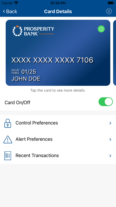 How to cancel & delete Prosperity CardControl from iphone & ipad 1