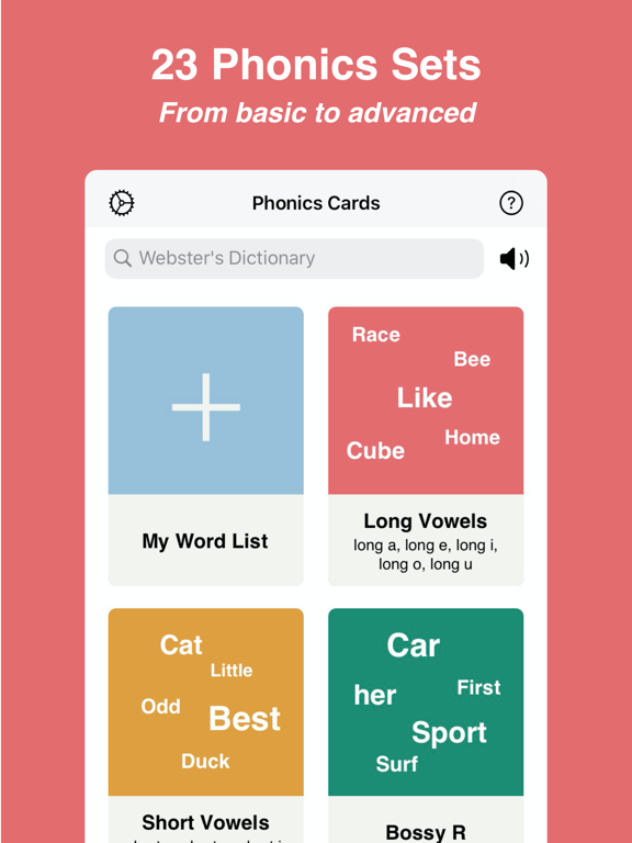 Télécharger Phonics Cards pour iPhone / iPad sur l'App Store (Education)