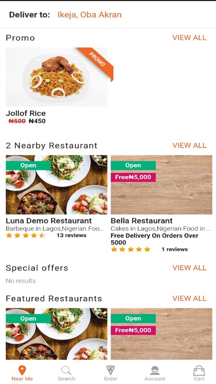 Foodluna: Order food online