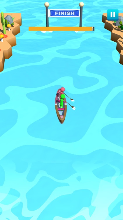 Canoe Boat Rush screenshot-4