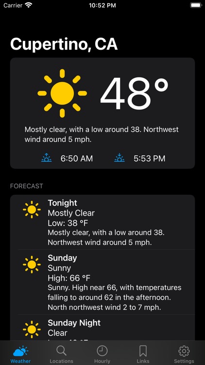 Simple NOAA Weather