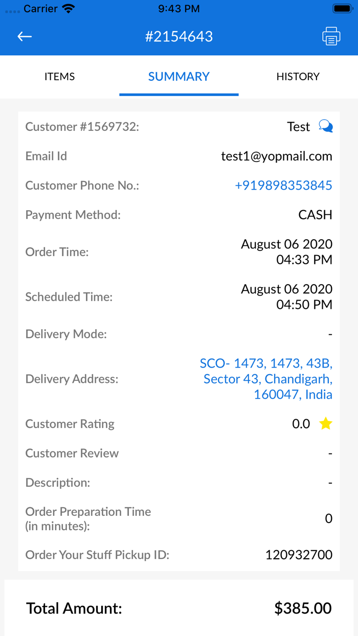 OrderYourStuff Merchant