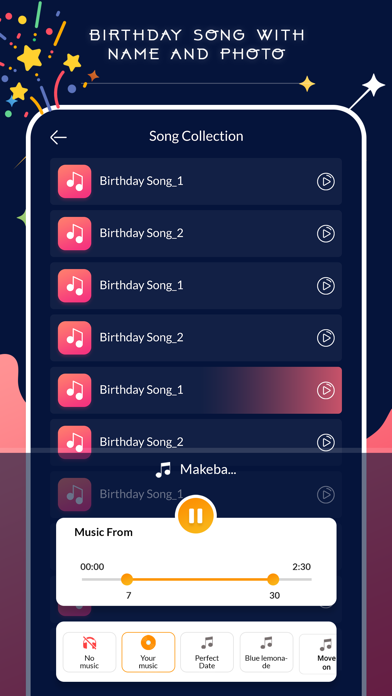 My Name Birthday Song & Photo screenshot 3
