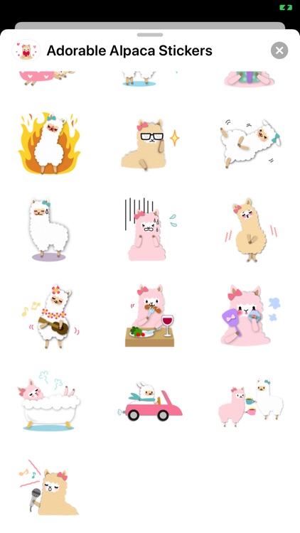Adorable Alpaca Stickers screenshot-3