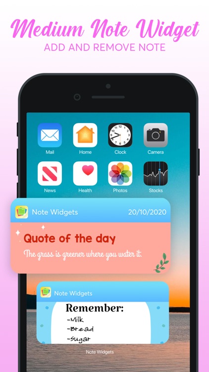 Notes Widget - Color by Sticky