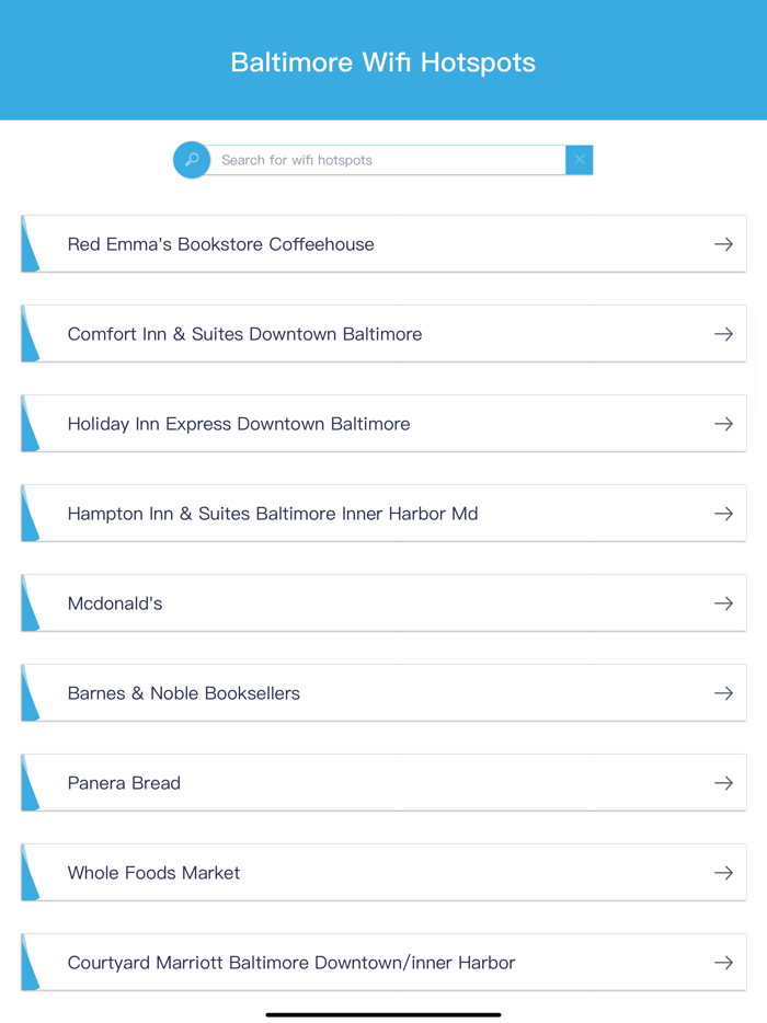 Baltimore Wifi Hotspots