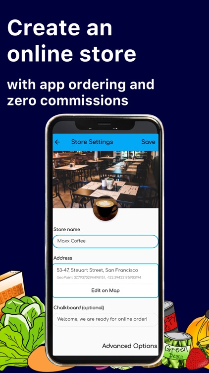 CIRCL Store–Setup F&B ordering