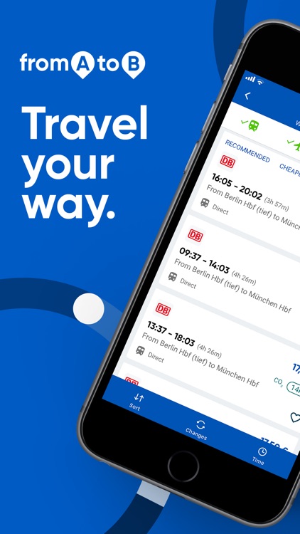 fromAtoB: Trains Flights Buses screenshot-0