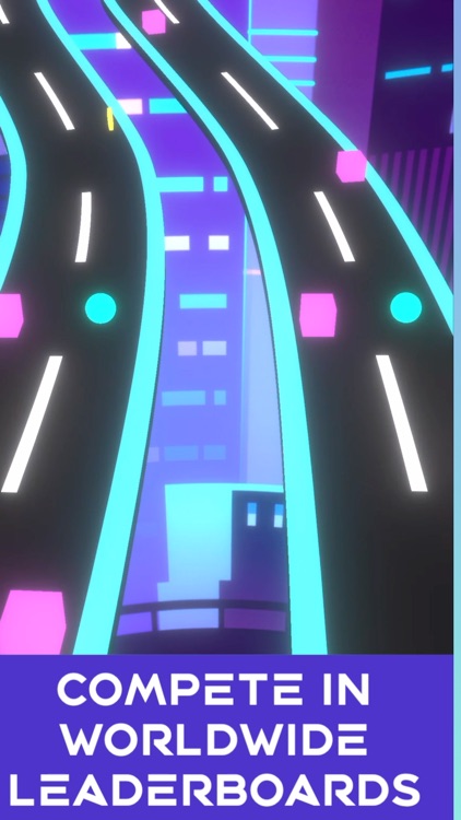 Neon Rush: Color Ball Road Run screenshot-3