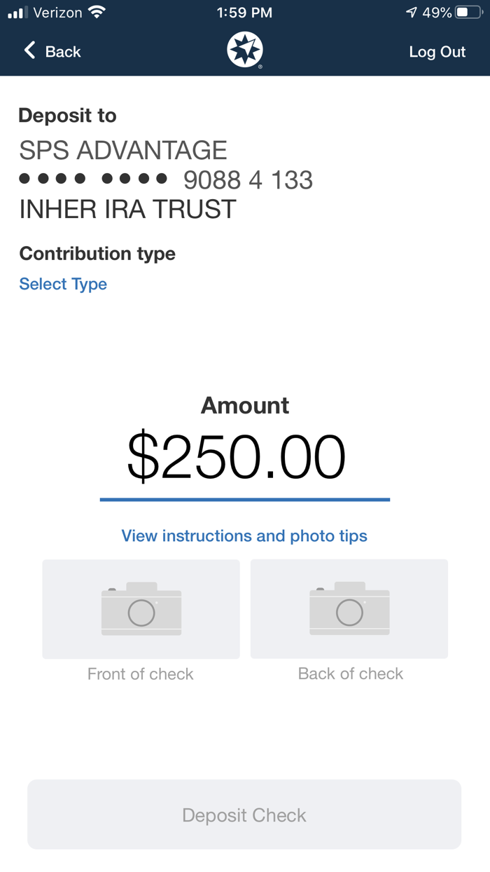 Ameriprise Advisor Deposit