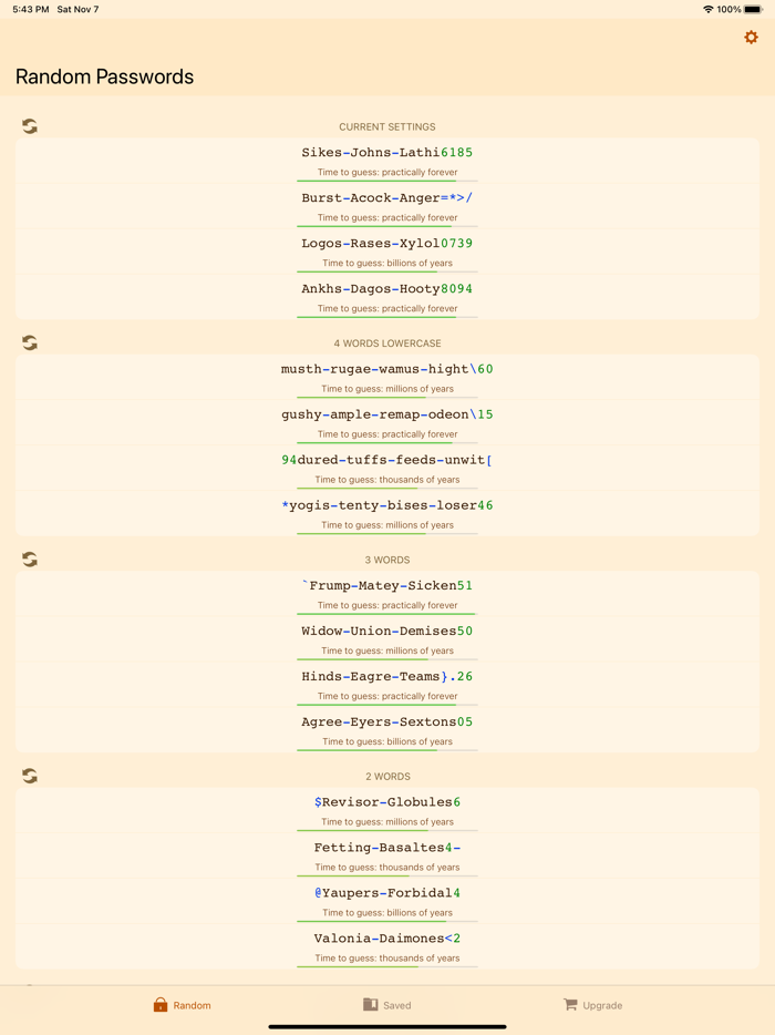 RPG Random Password Generator