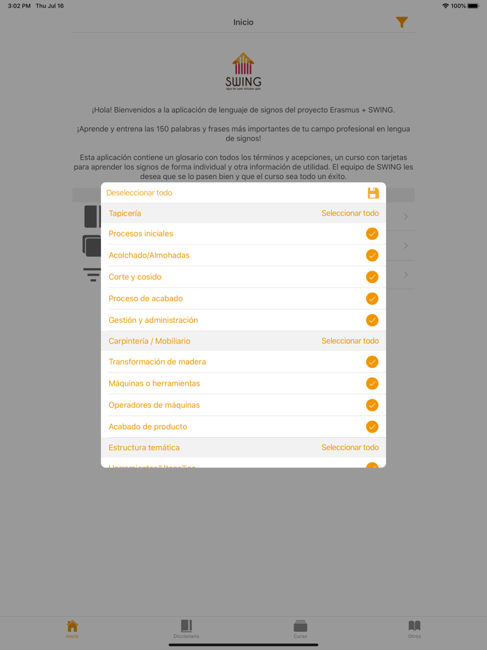 SWING Mueble Español