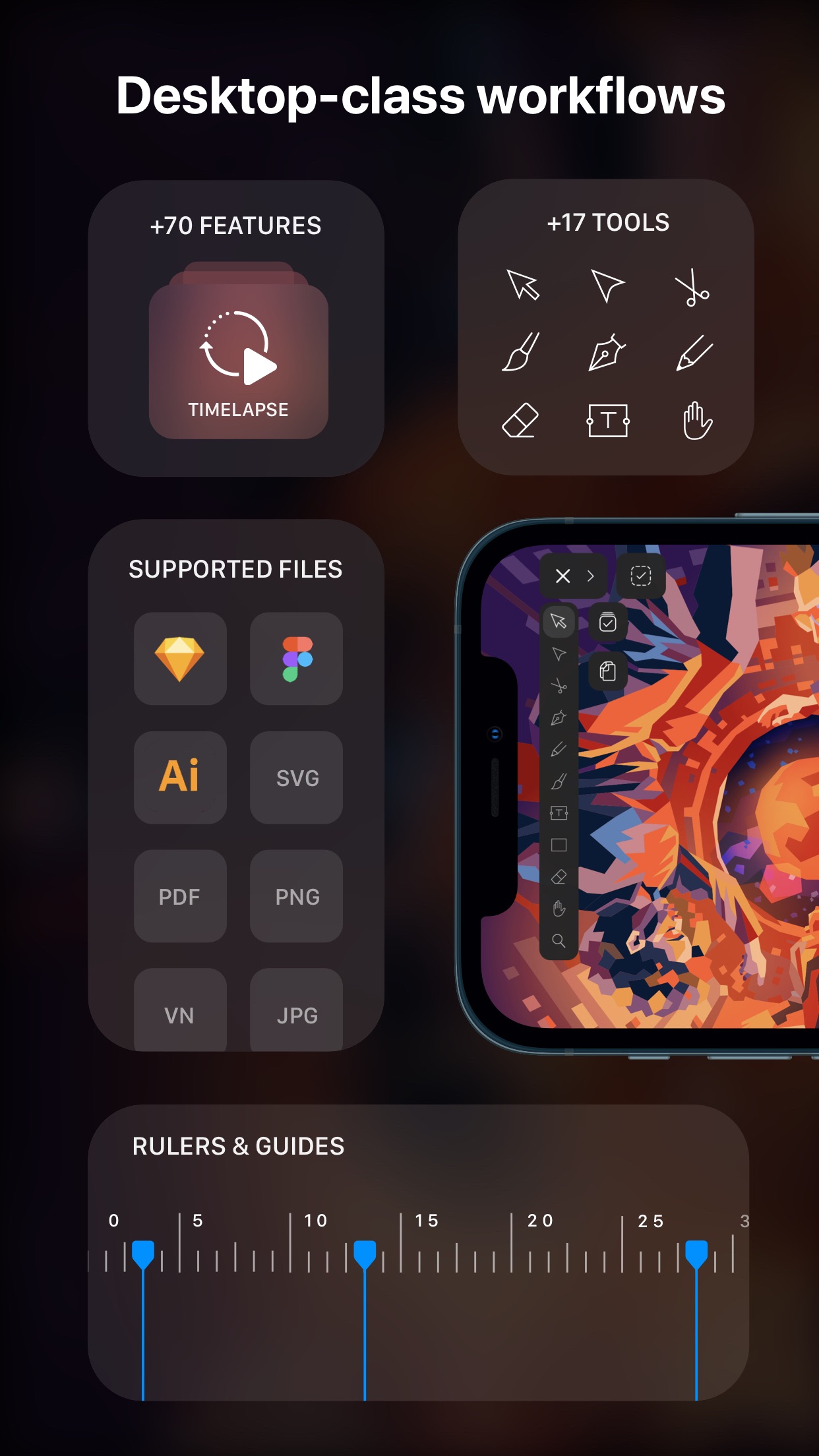 Screenshot do app Vectornator: Design Software