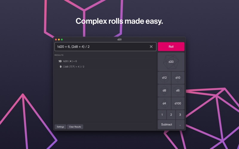 d20 - an RPG dice roller free Resources hack