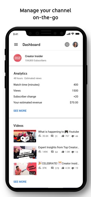 Youtube Studio On The App Store - 63800 subscribers robux givers realtime youtube