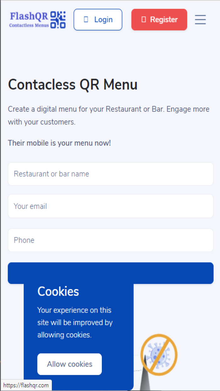 FlashQR Menu Creator